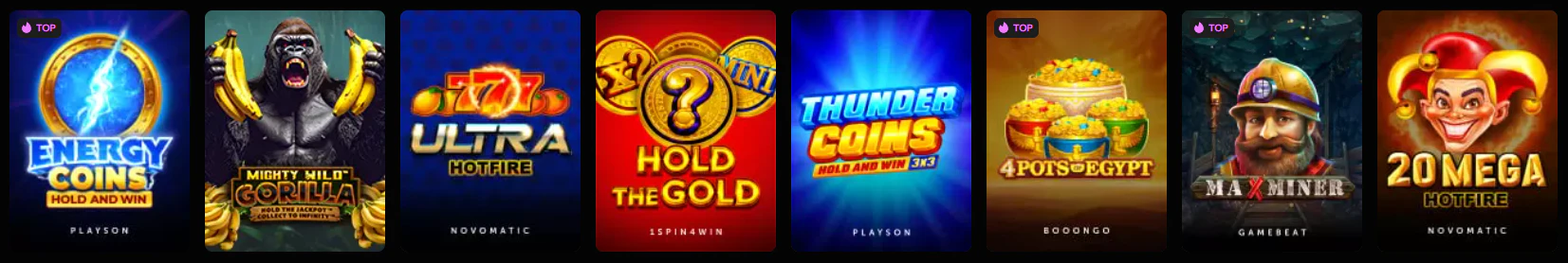 Colección de tragamonedas digitales y slots online disponible en Instasino Casino